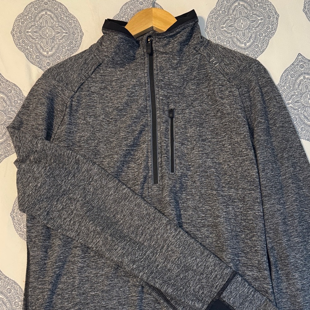 lululemon athletica Men's Heathered Gray Zip-Up